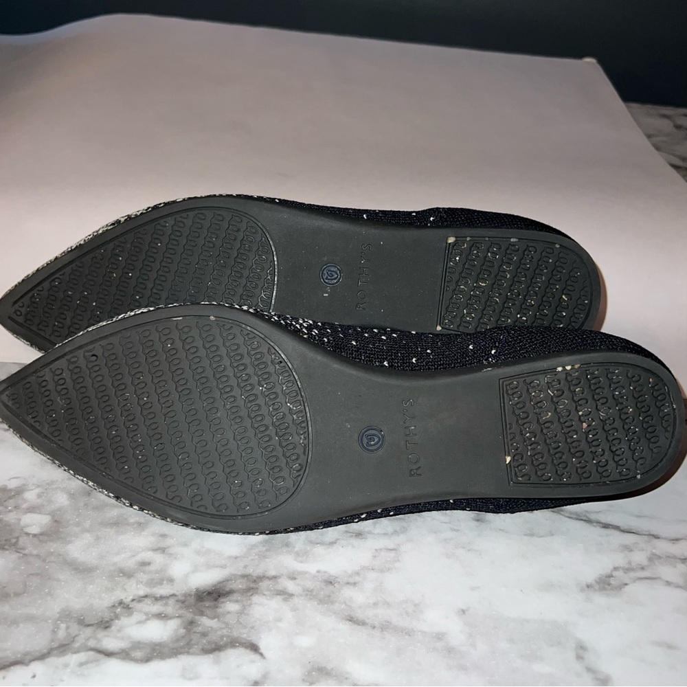 Rothy’s black & white flats - Picture 8 of 9
